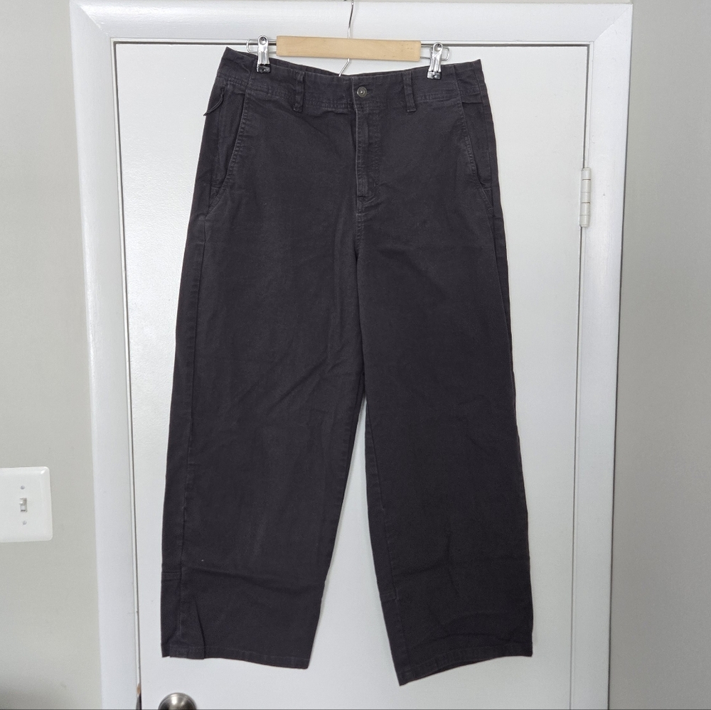 Columbia Gray Wide Leg Chino Pants Size 14